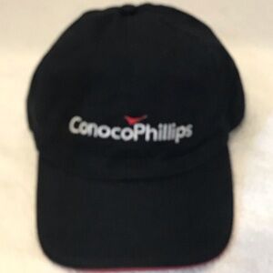 AMC Deluxe Headwear Conoco Phillips Adjustable Black Cap